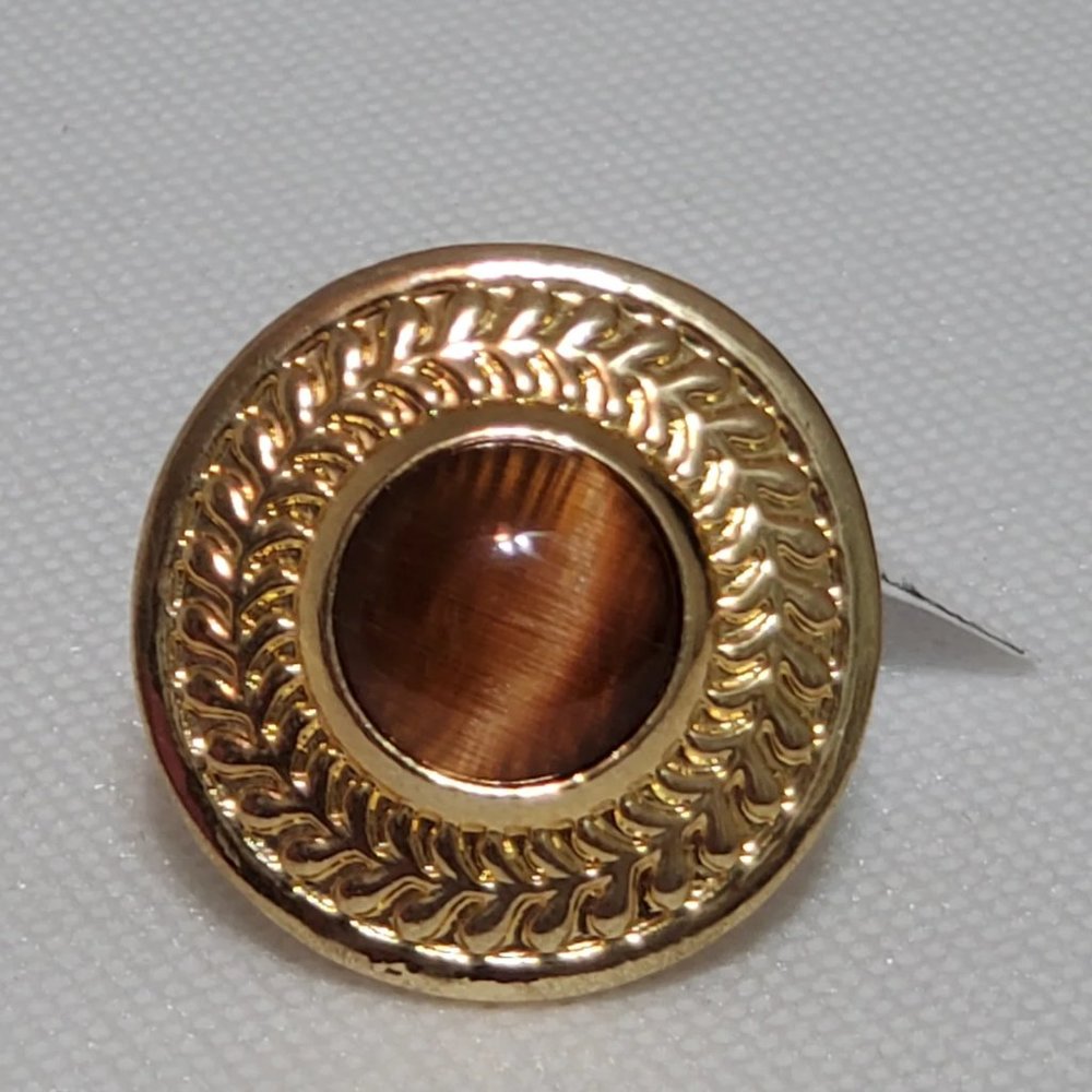 Tiger's Eye Stretch Fashion Ring